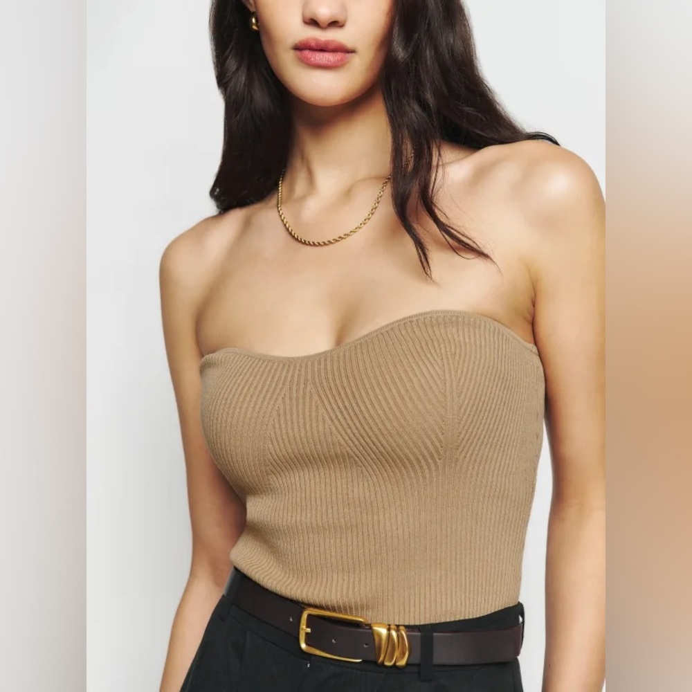 SOLD Reformation Jenni Strapless Sweater - Medium